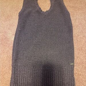 Guess Dusty Purple Knit Sleeveless Sweater Tank